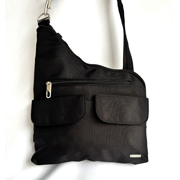 Travelon Anti-Theft Black Crossbody Security Travel Bag Purse - Picture 2 of 9
